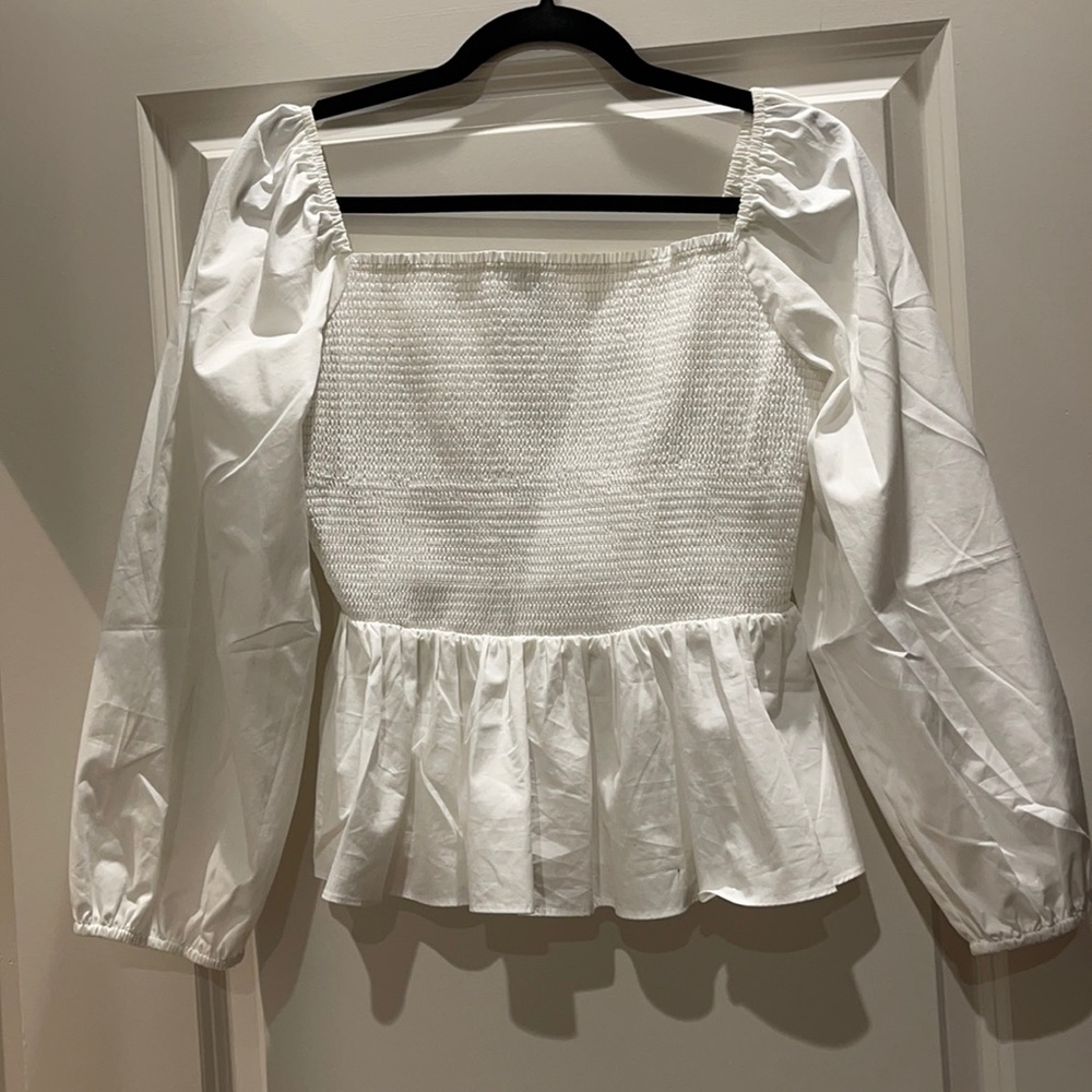 Woman’s white blouse
